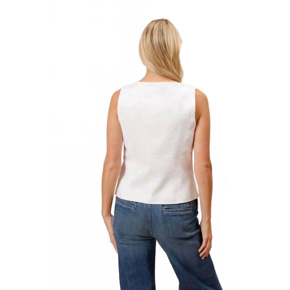 NEW LUCY PARIS carmy vest in white - Picture 2 of 3